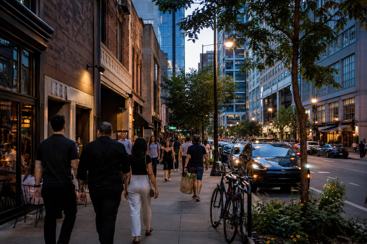 Shopping on Oak Street