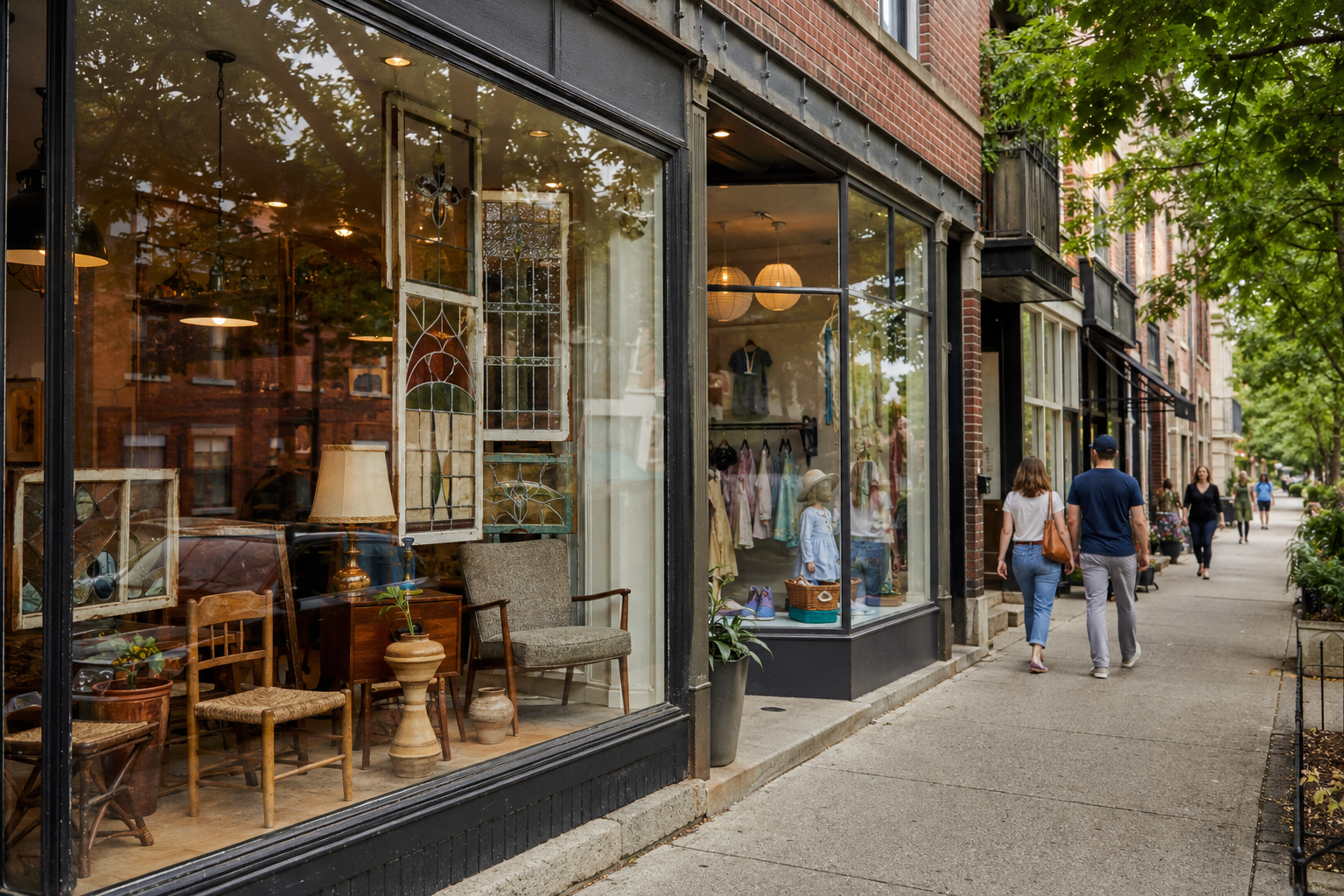 Shopping on Oak Street