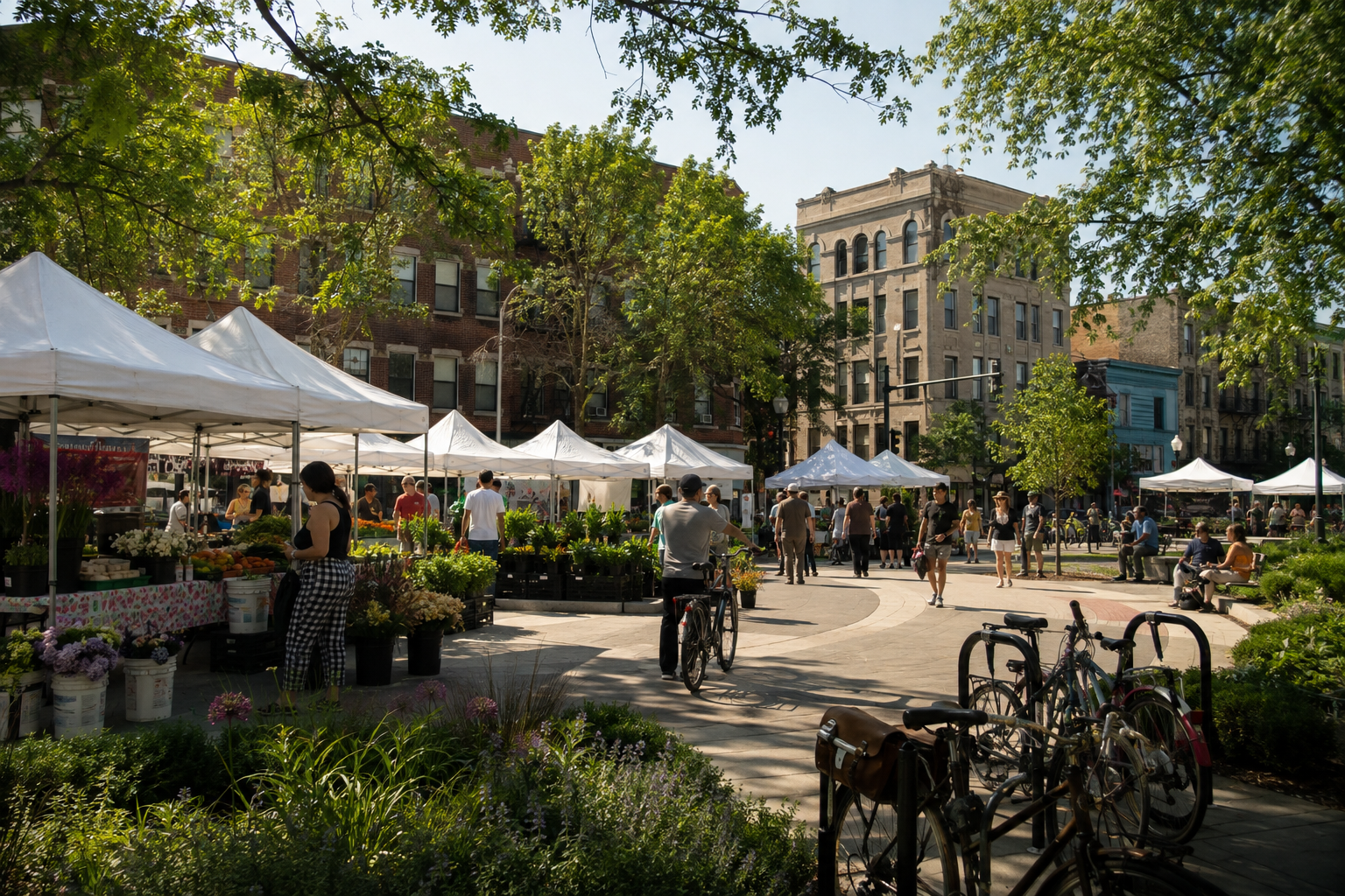 Shopping on Oak Street