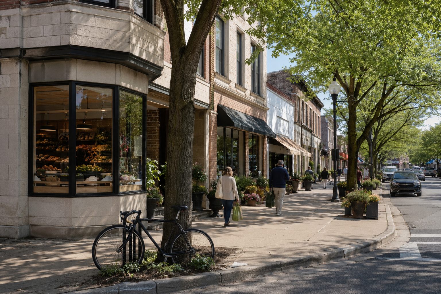 Shopping on Oak Street