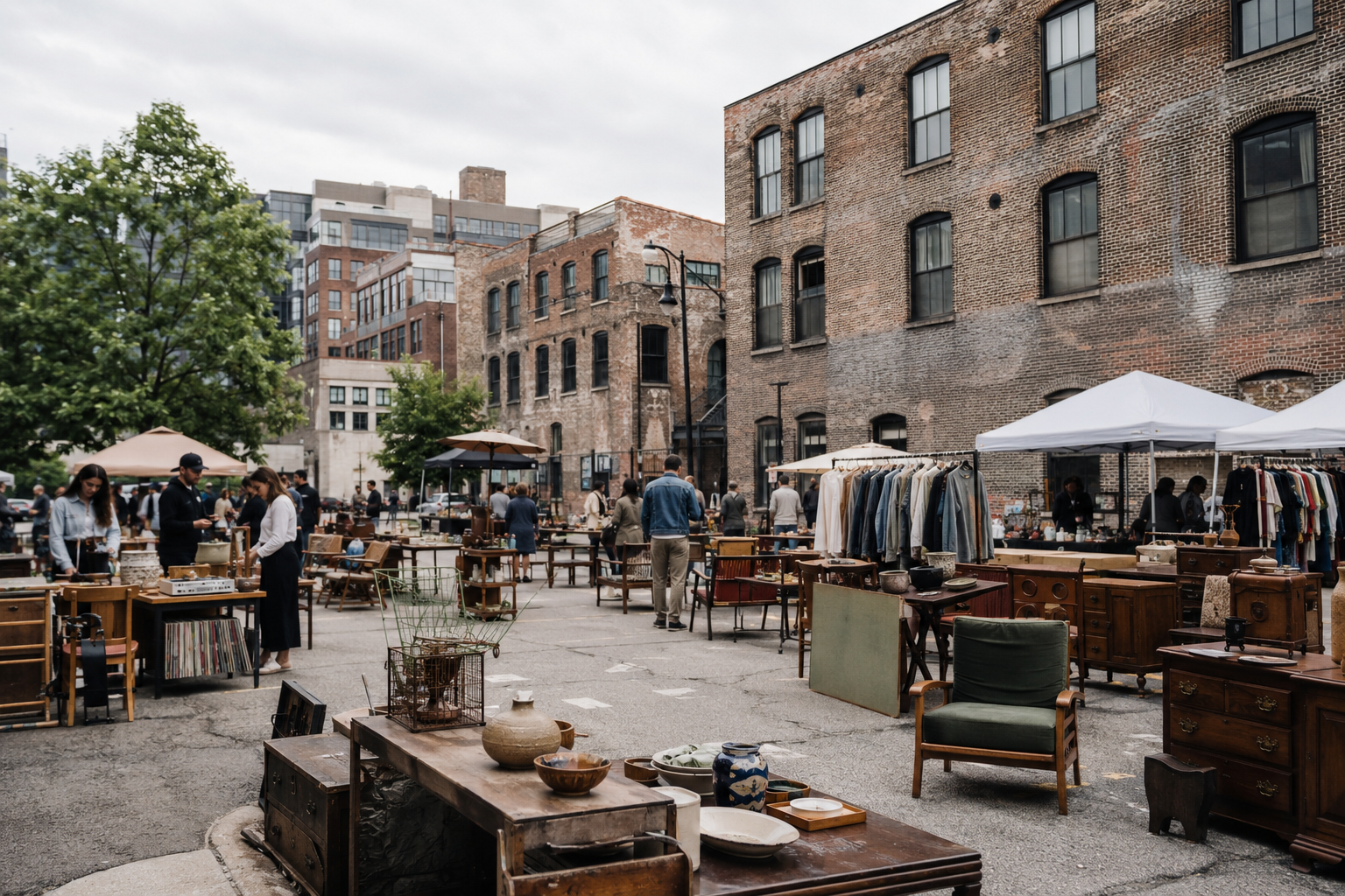 Shopping on Oak Street