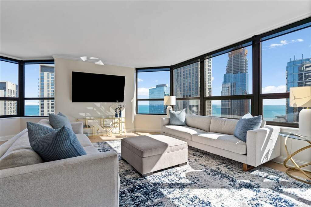 Park Tower penthouse interior at 800 North Michigan Avenue