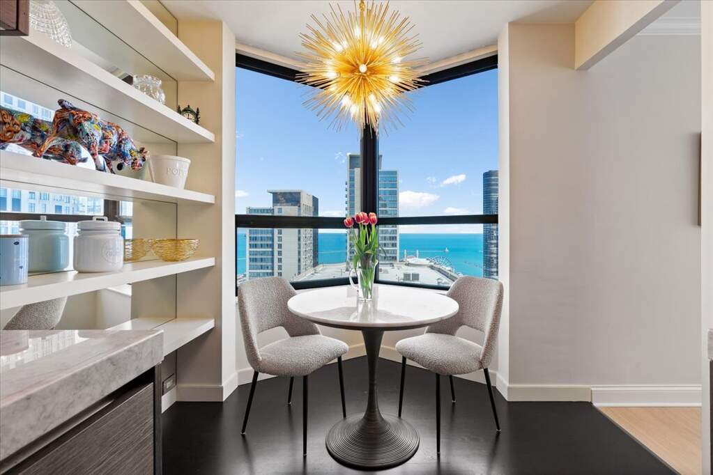 Designer kitchen and refined entertaining spaces