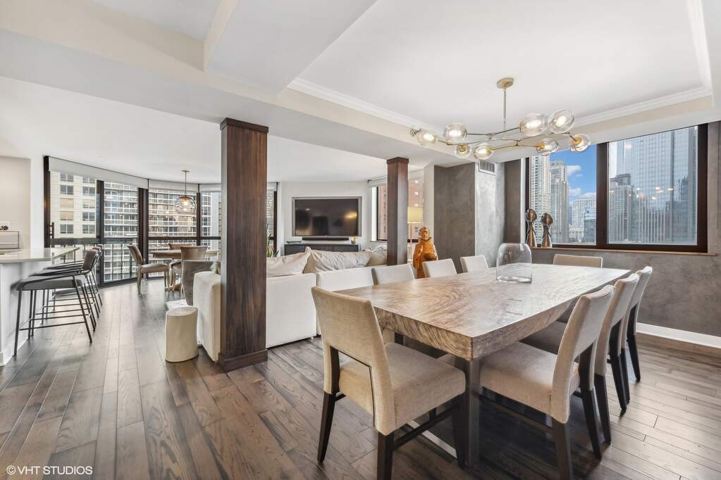 Park Tower penthouse interior at 800 North Michigan Avenue