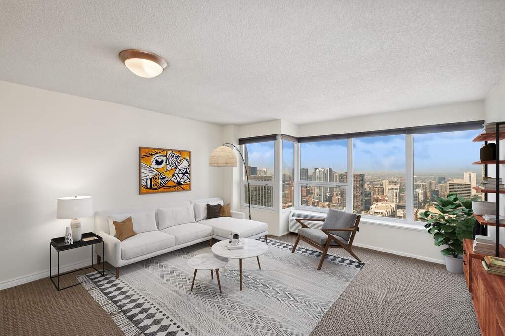 Park Tower penthouse interior at 800 North Michigan Avenue