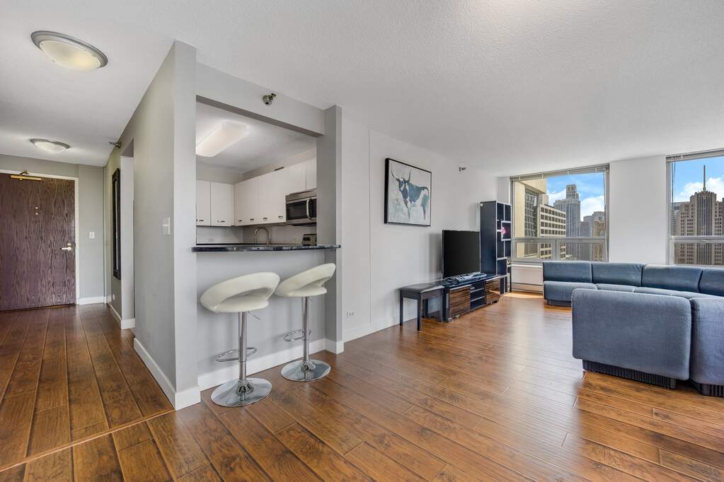 Designer kitchen and refined entertaining spaces