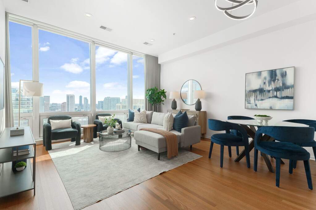 Park Tower penthouse interior at 800 North Michigan Avenue