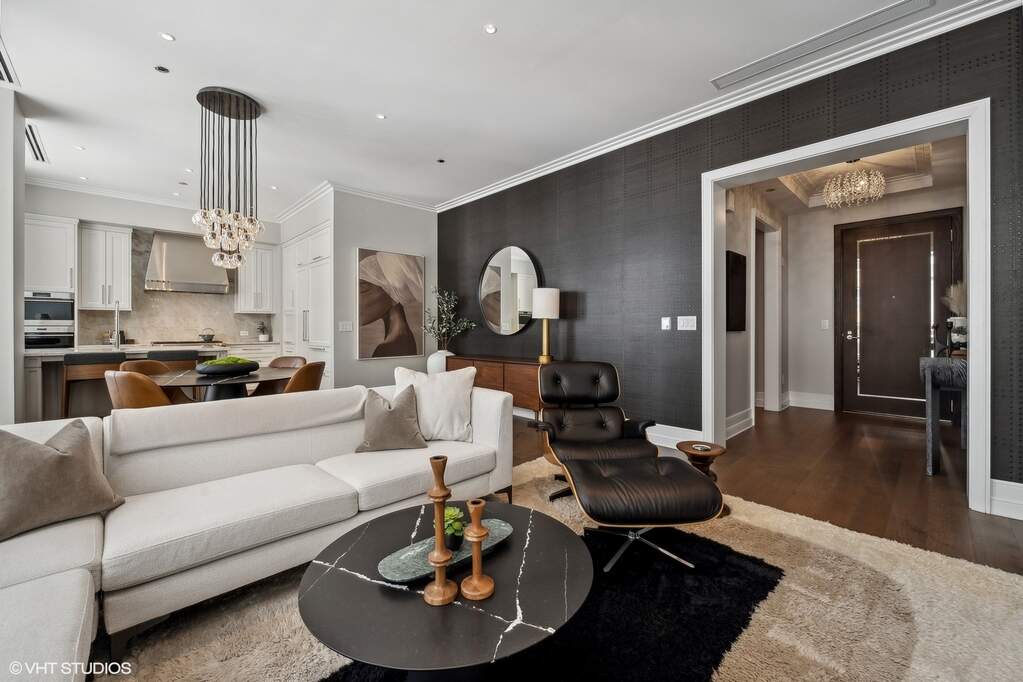 Park Tower penthouse interior at 800 North Michigan Avenue