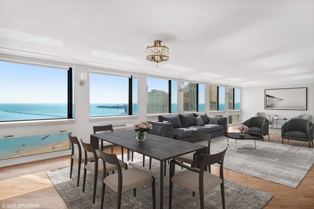 Park Tower penthouse interior at 800 North Michigan Avenue