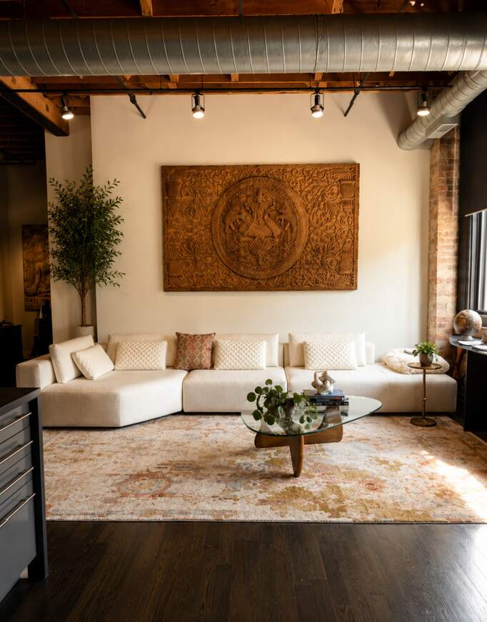 Designer kitchen and refined entertaining spaces