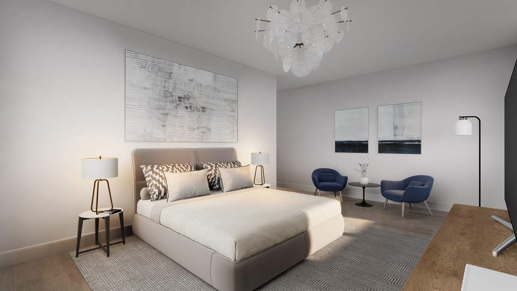 Penthouse bedroom suite overlooking Chicago