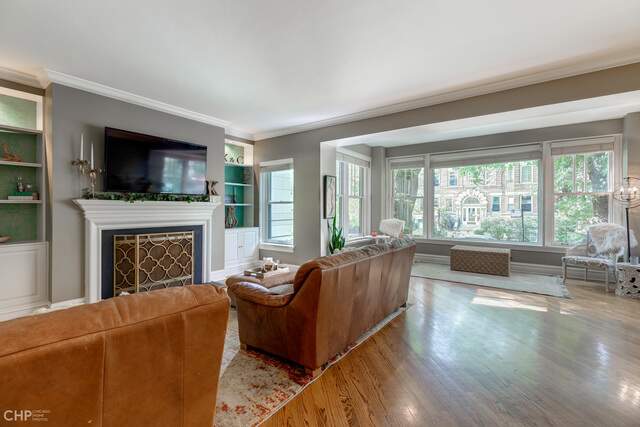 Luxury living space with panoramic Chicago views