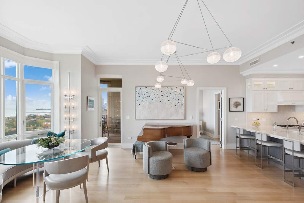 Park Tower penthouse interior at 800 North Michigan Avenue