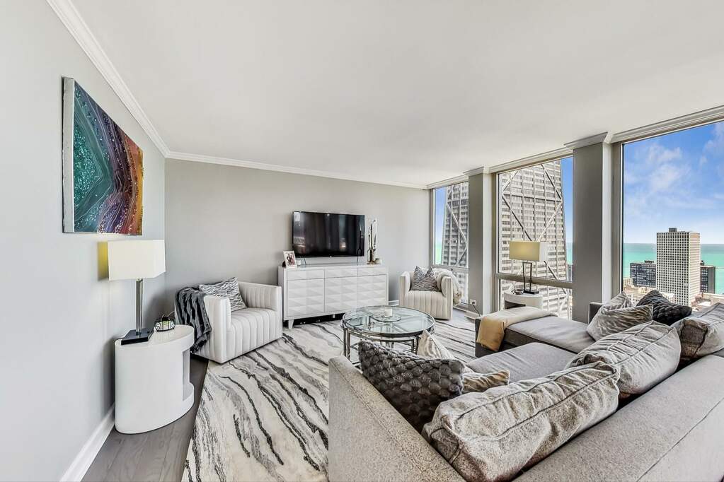 Park Tower penthouse interior at 800 North Michigan Avenue