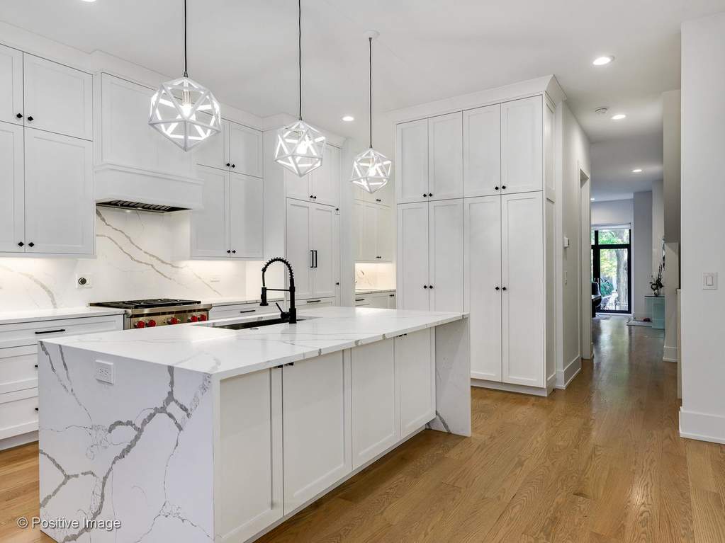 Luxury living space with panoramic Chicago views