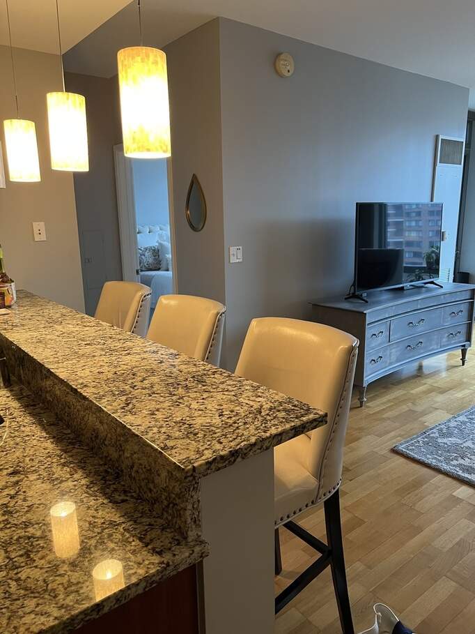 Designer kitchen and refined entertaining spaces