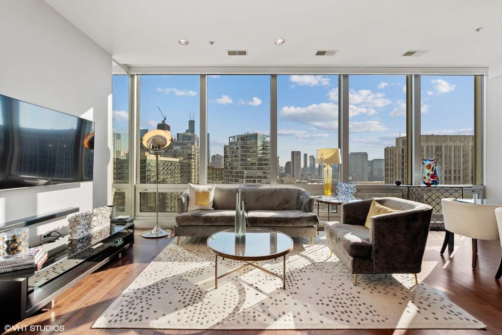 Park Tower penthouse interior at 800 North Michigan Avenue
