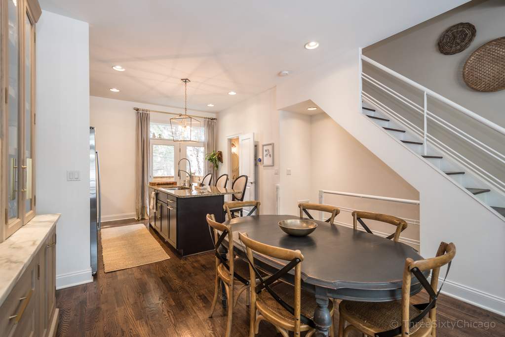 Designer kitchen and refined entertaining spaces