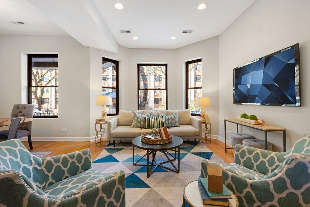 Park Tower penthouse interior at 800 North Michigan Avenue