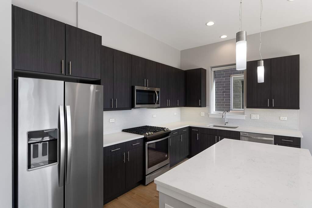 Designer kitchen and refined entertaining spaces