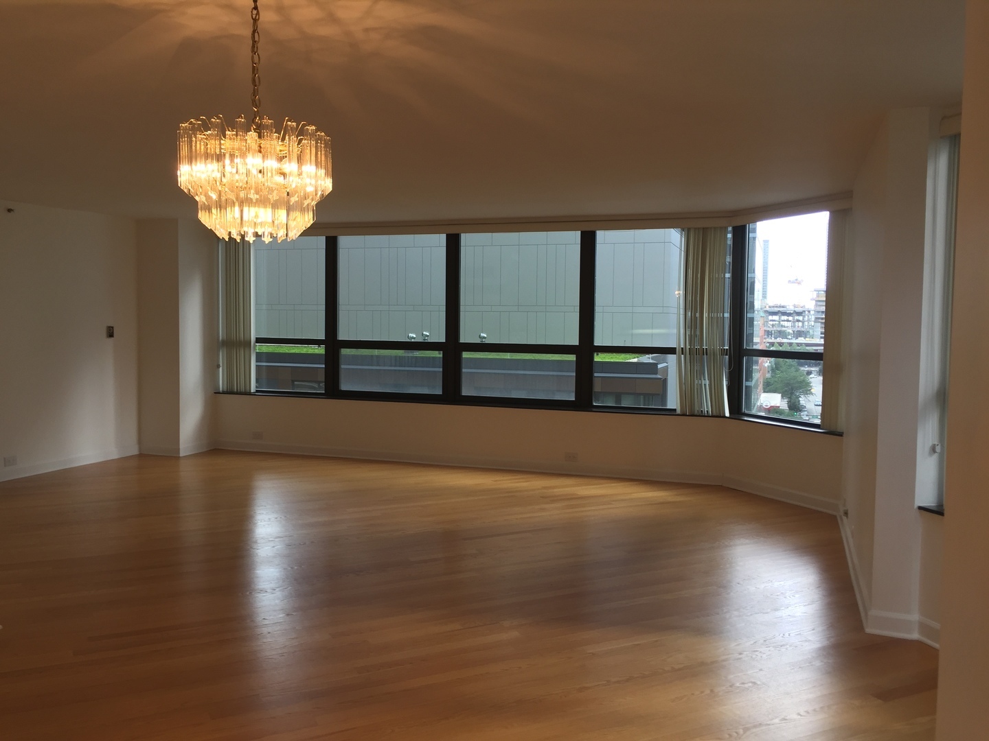 Luxury living space with panoramic Chicago views