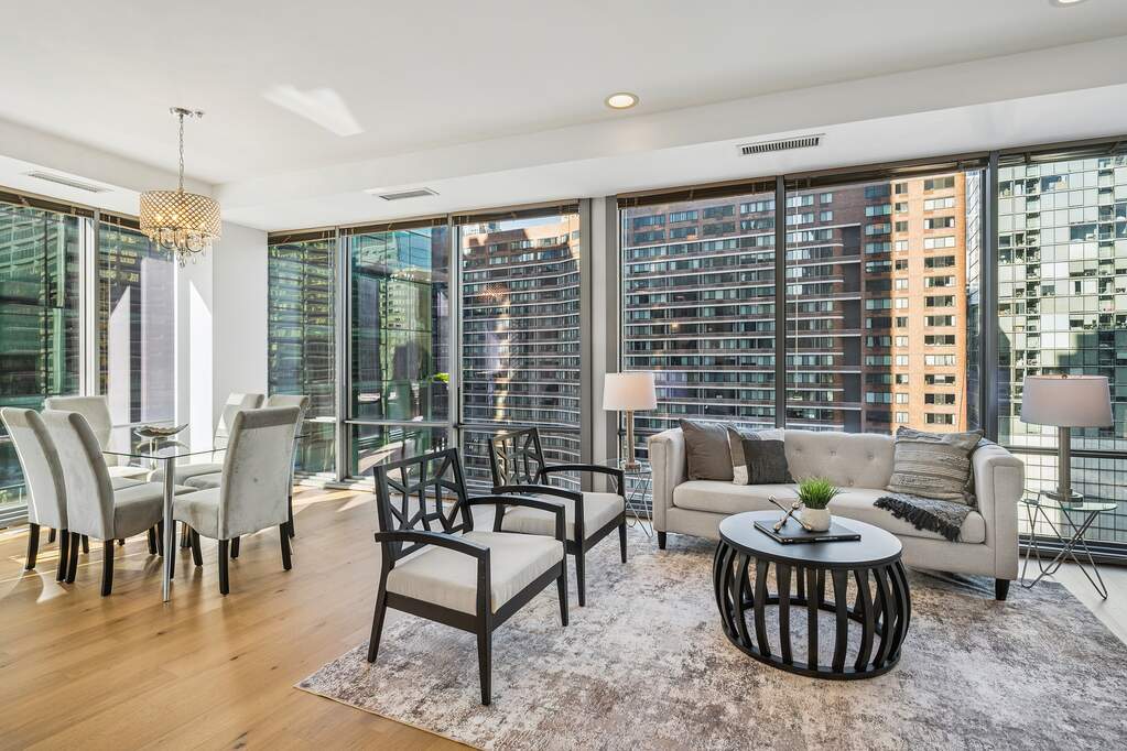 Park Tower penthouse interior at 800 North Michigan Avenue