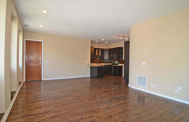 Luxury living space with panoramic Chicago views