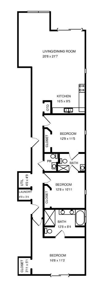 Park Tower penthouse interior at 800 North Michigan Avenue
