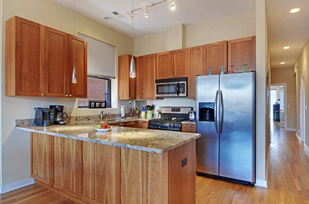 Designer kitchen and refined entertaining spaces