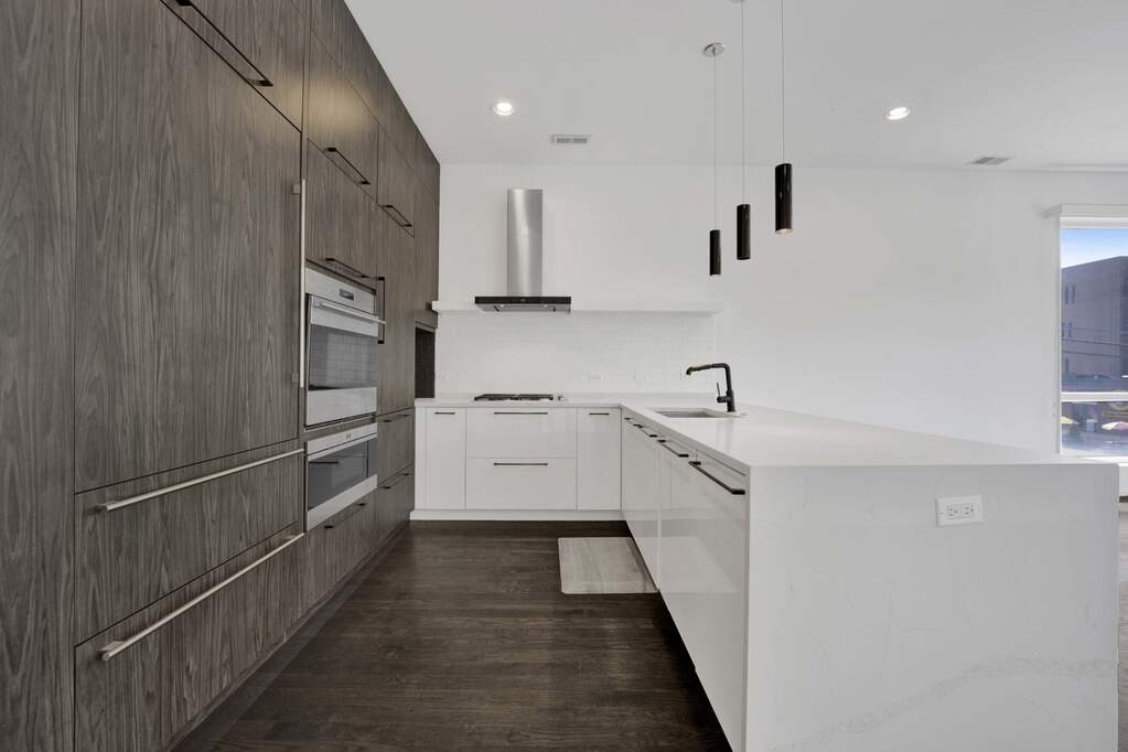 Luxury living space with panoramic Chicago views
