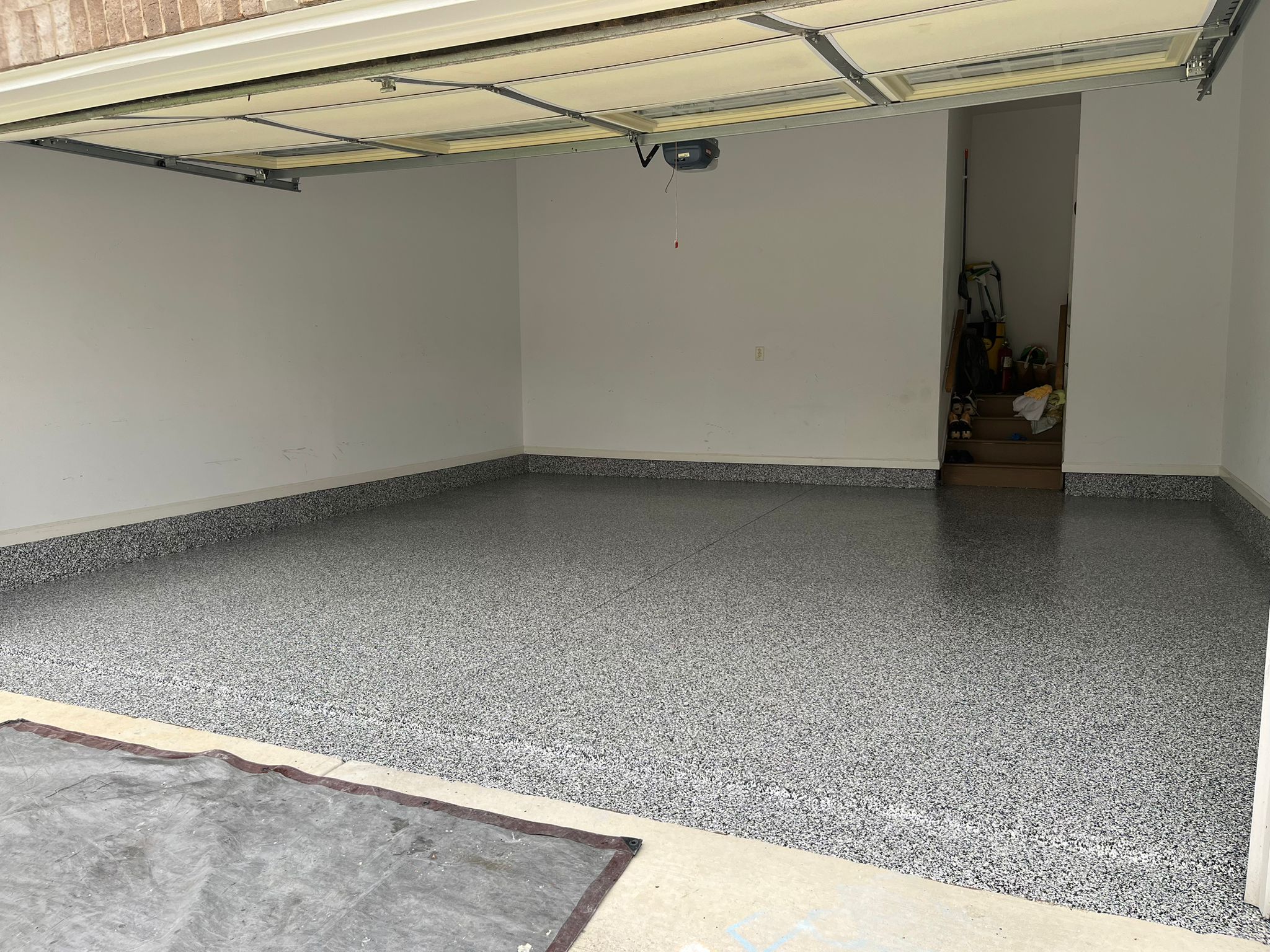 Epoxy garage floor coating by Khays Services in Atlanta