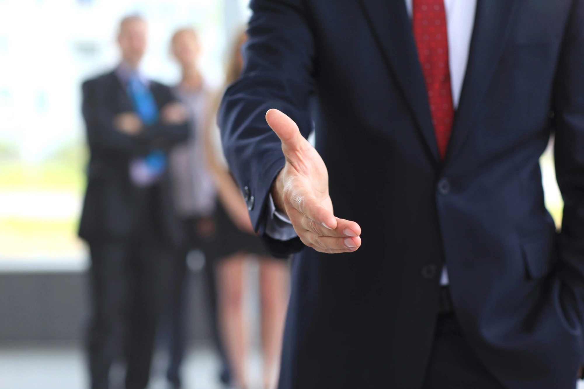 handshake after veterinary consulting