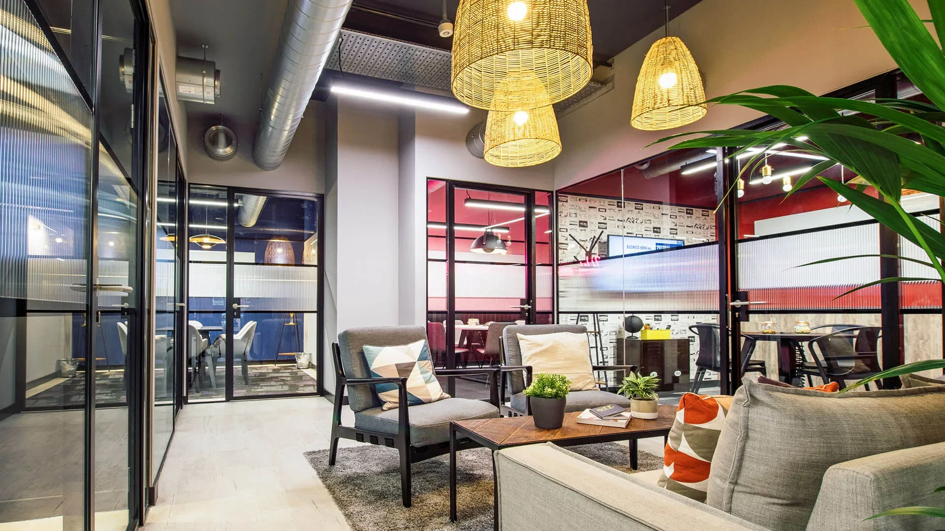 Lounge and meeting rooms at Work.Life Soho