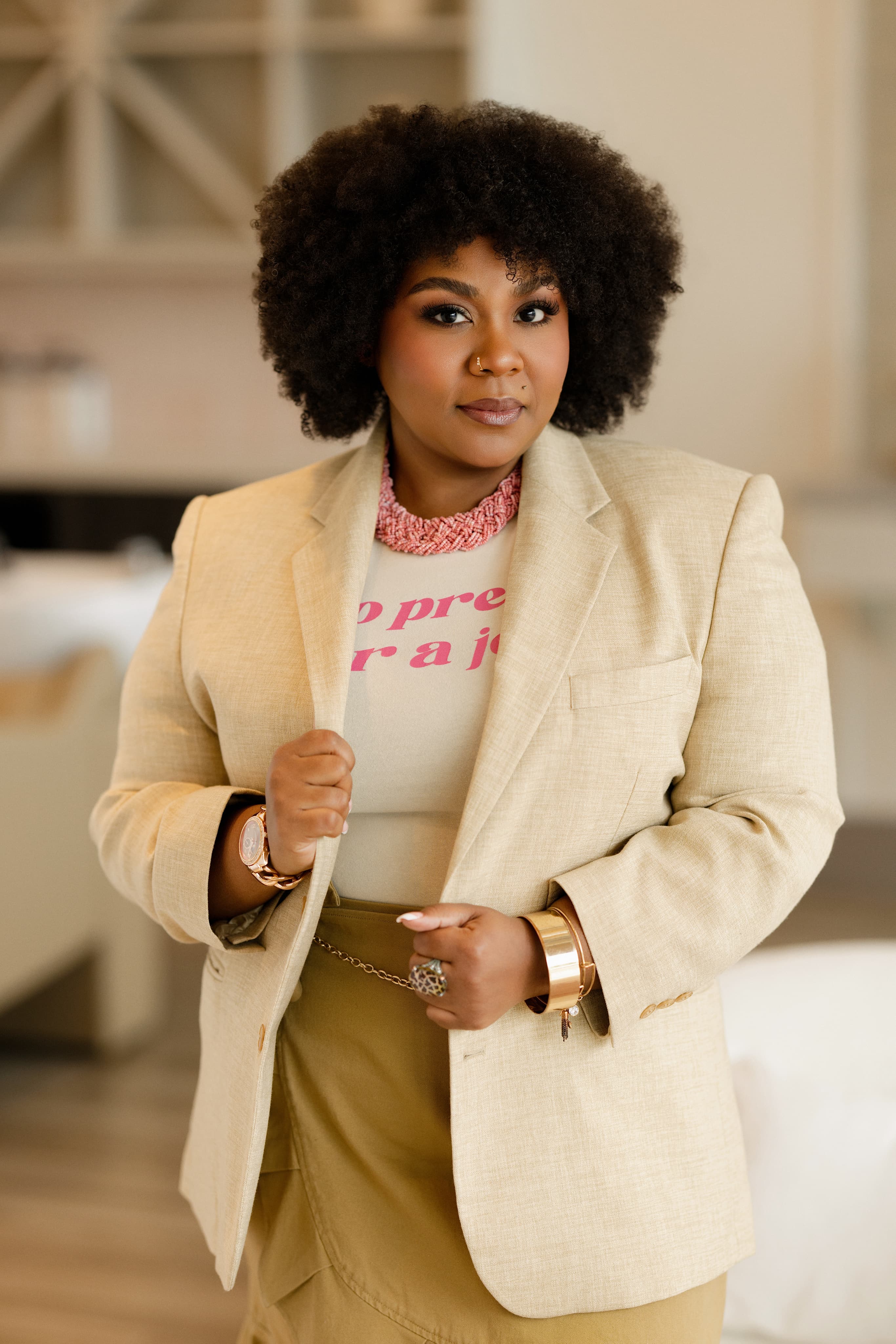 Nina Arrington, hair stylist and makeup artist at The Social Chair
