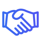 hands shaking vector