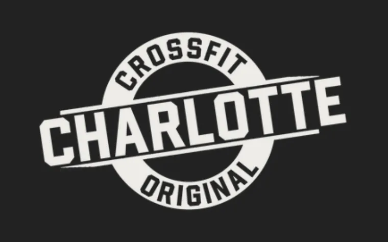 CrossFit Charlotte Original logo — white lettering on a black background.