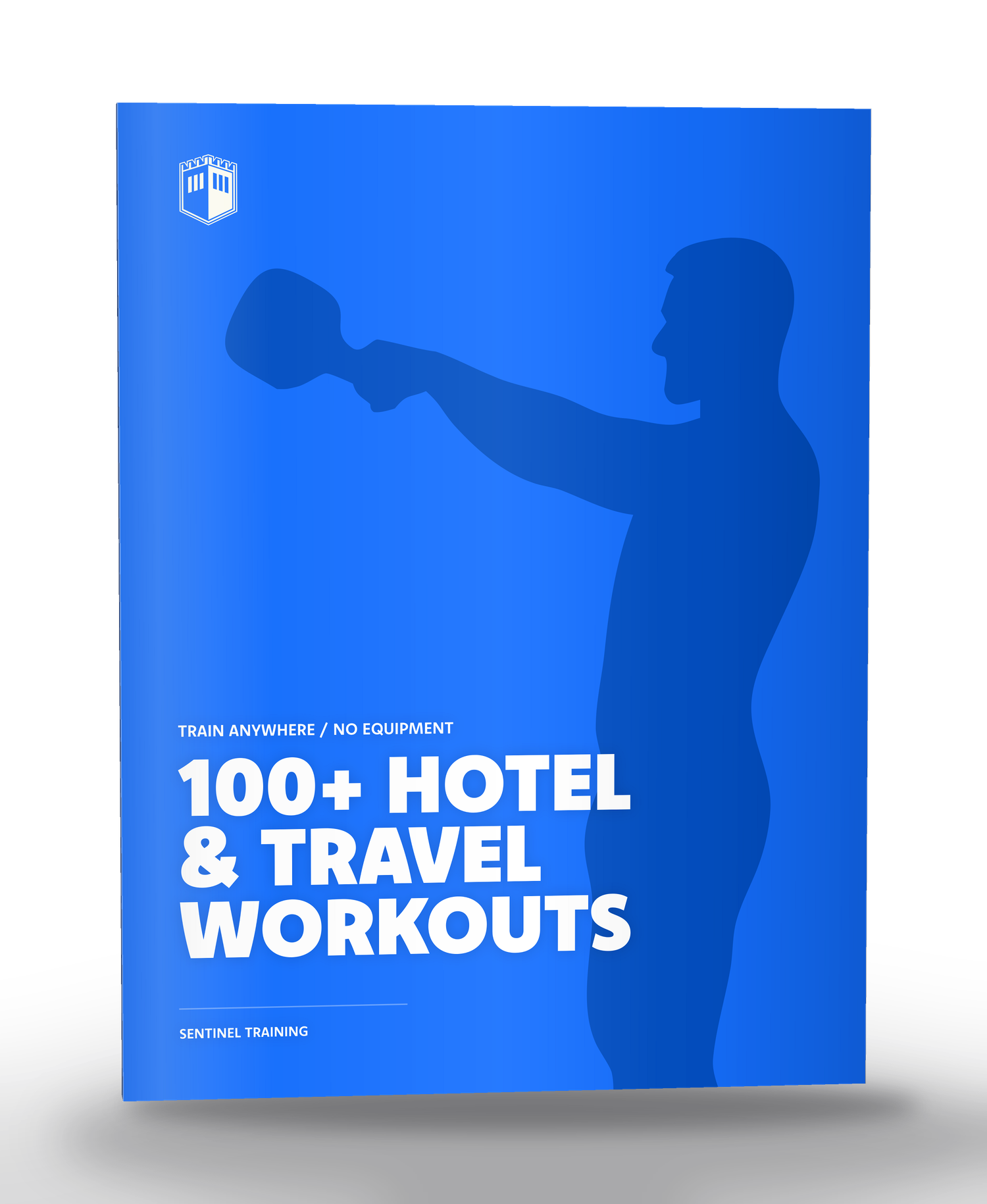 Cover of the 100+ Hotel & Travel Workouts e-book.