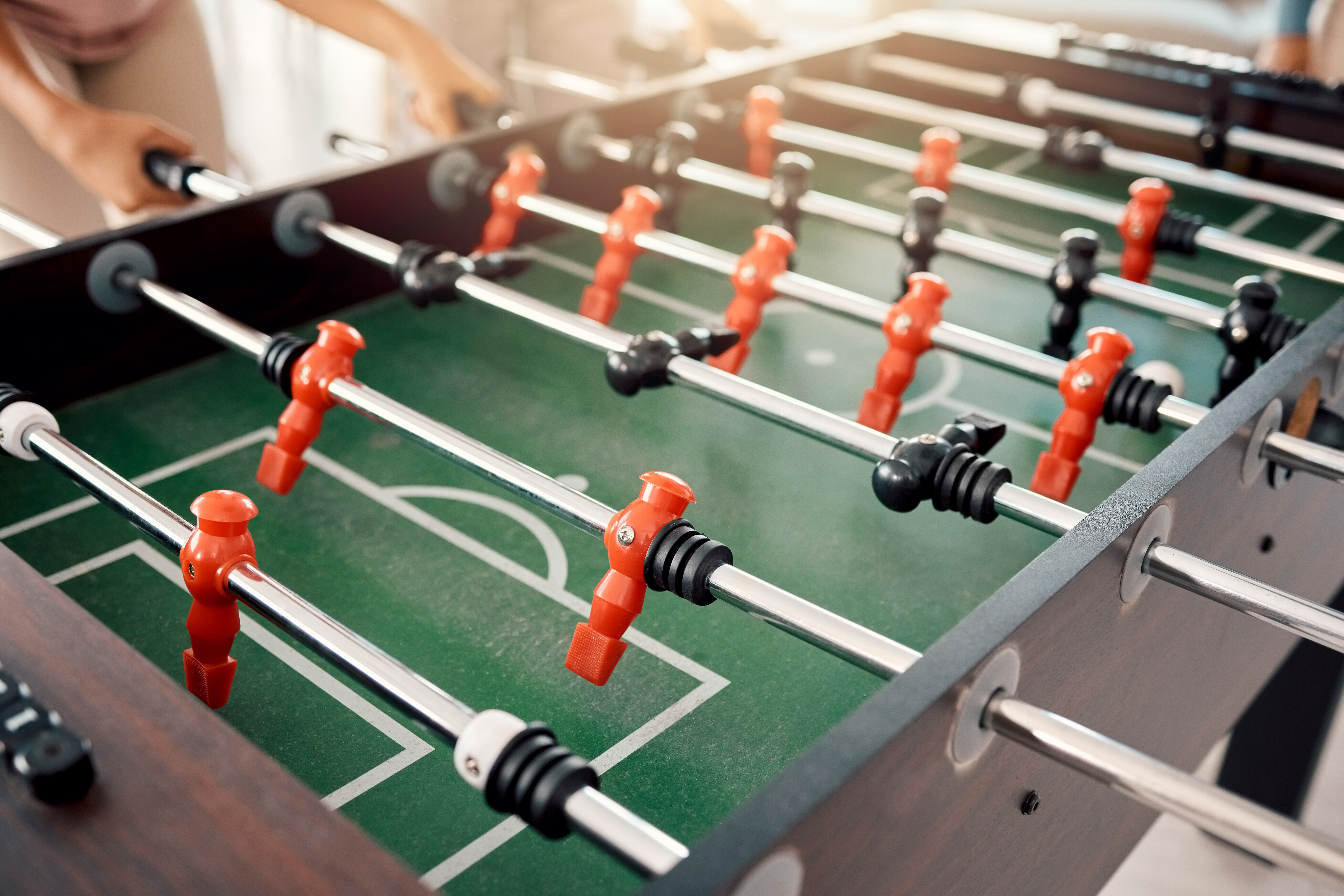 Foosball table stock image