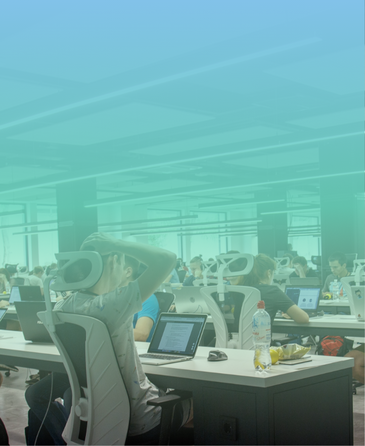 image of an office collaboration scene (for a mobility and transportation)