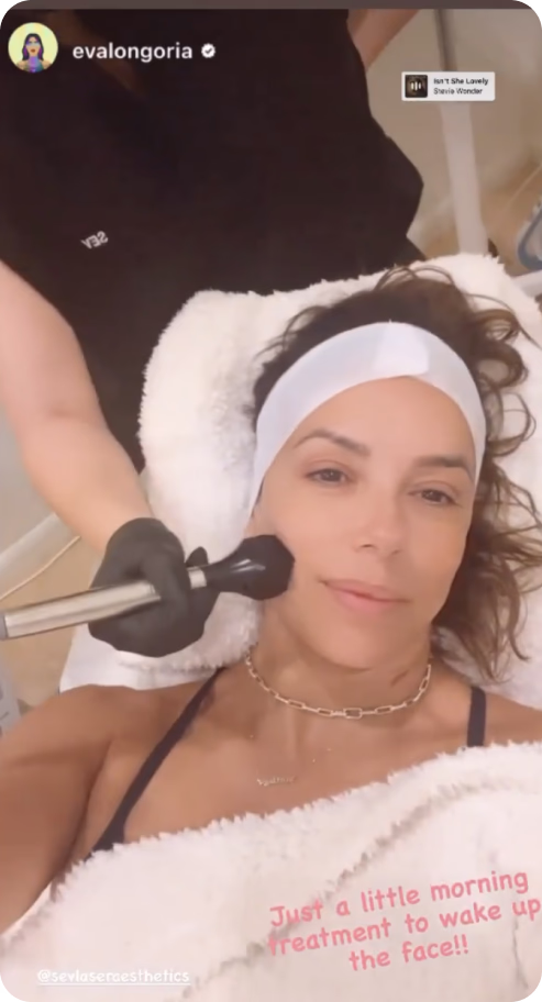 eva longoria at SEV SKIN