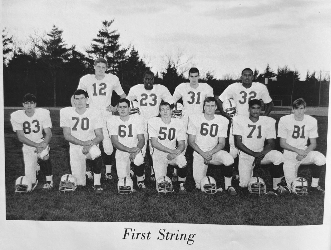 First-string players from the 1965 Old Rochester football team