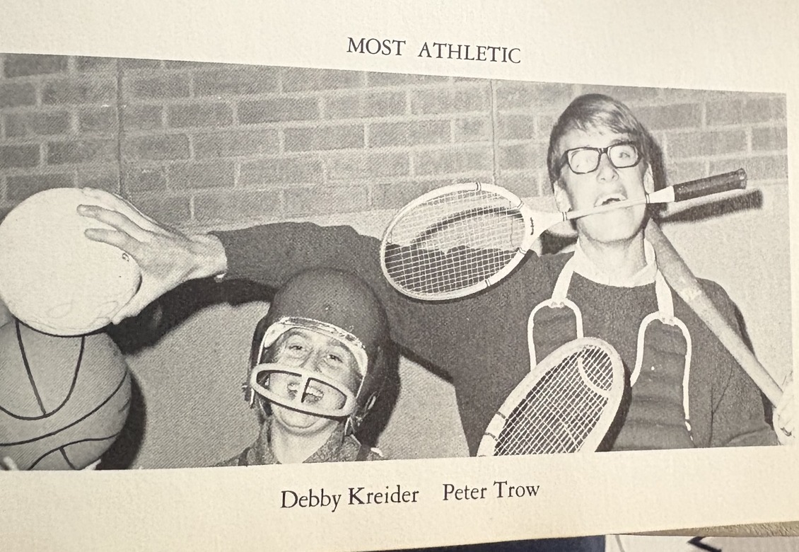 Debby Kreider and Peter Trow, the Class of 1970’s Most Athletic students