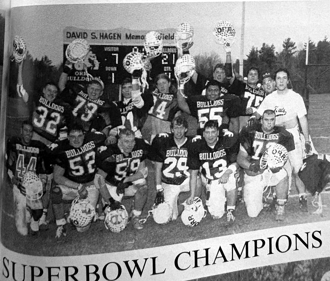 ORR’s undefeated 1993 Division 4A Super Bowl championship team, coached by Craig Sherman.