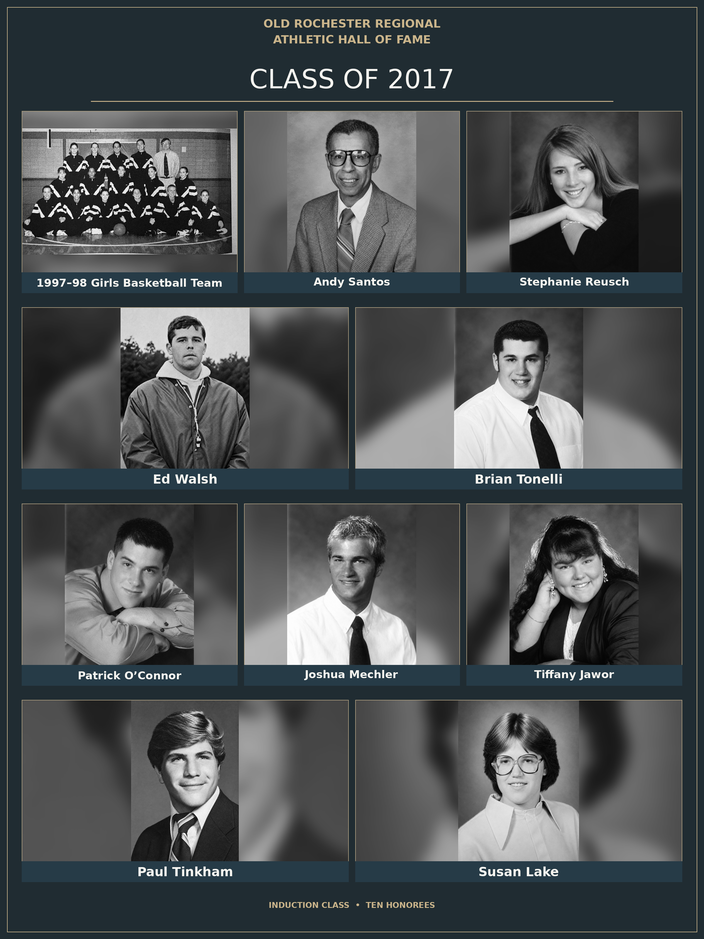 Hall of Fame induction class collage