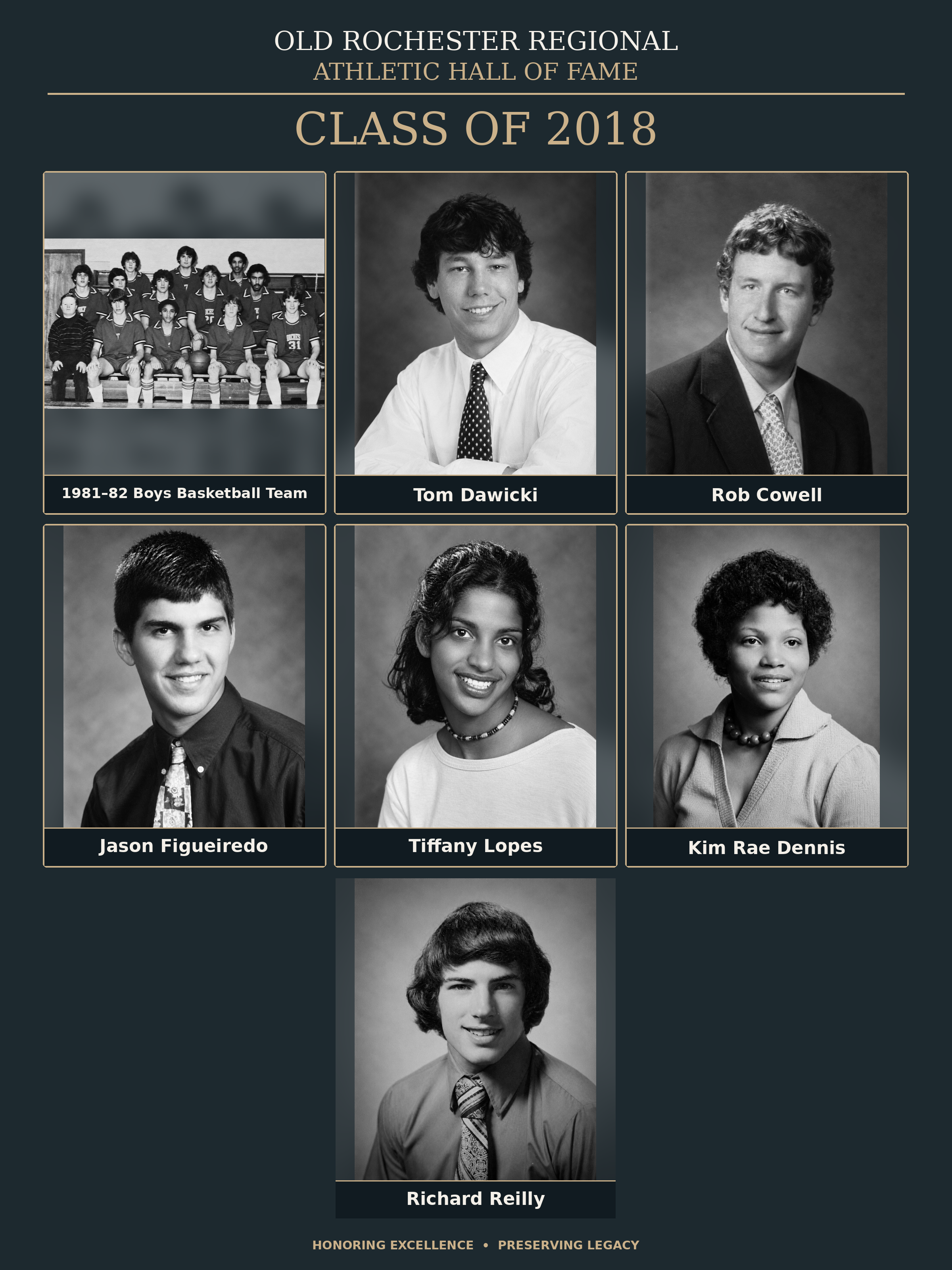 Hall of Fame induction class collage