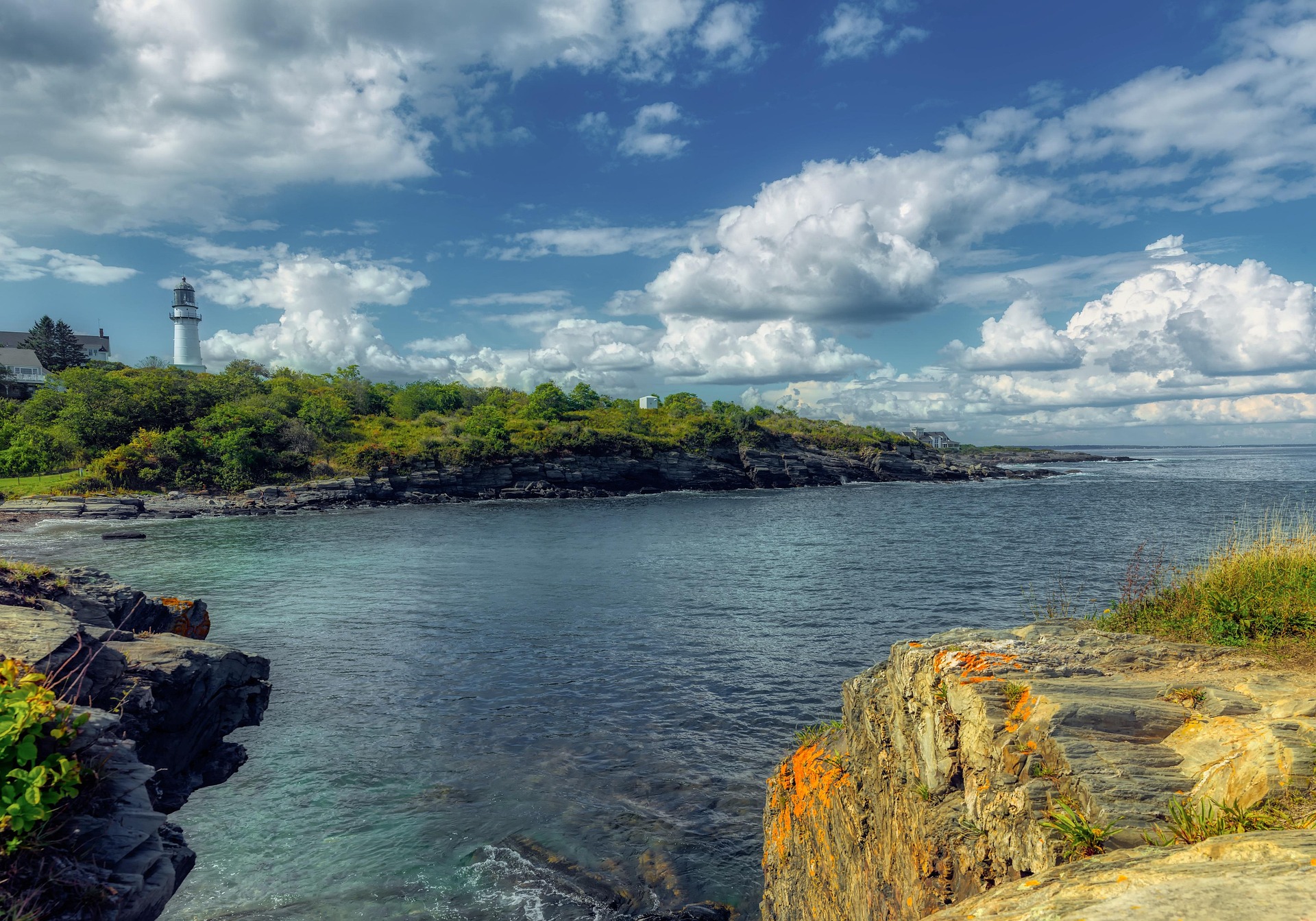 The lighthouse at Cape Elizabeth, Maine