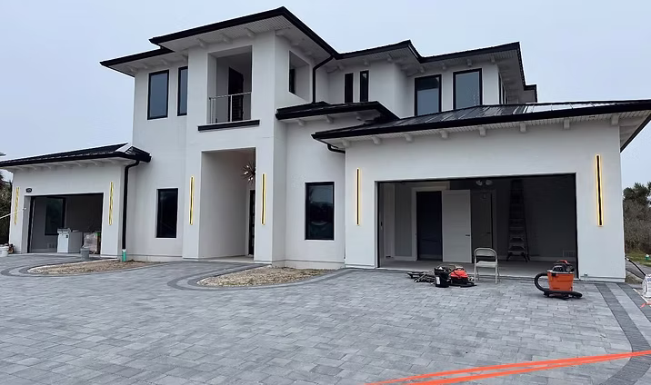 Exterior of a two-story residential project