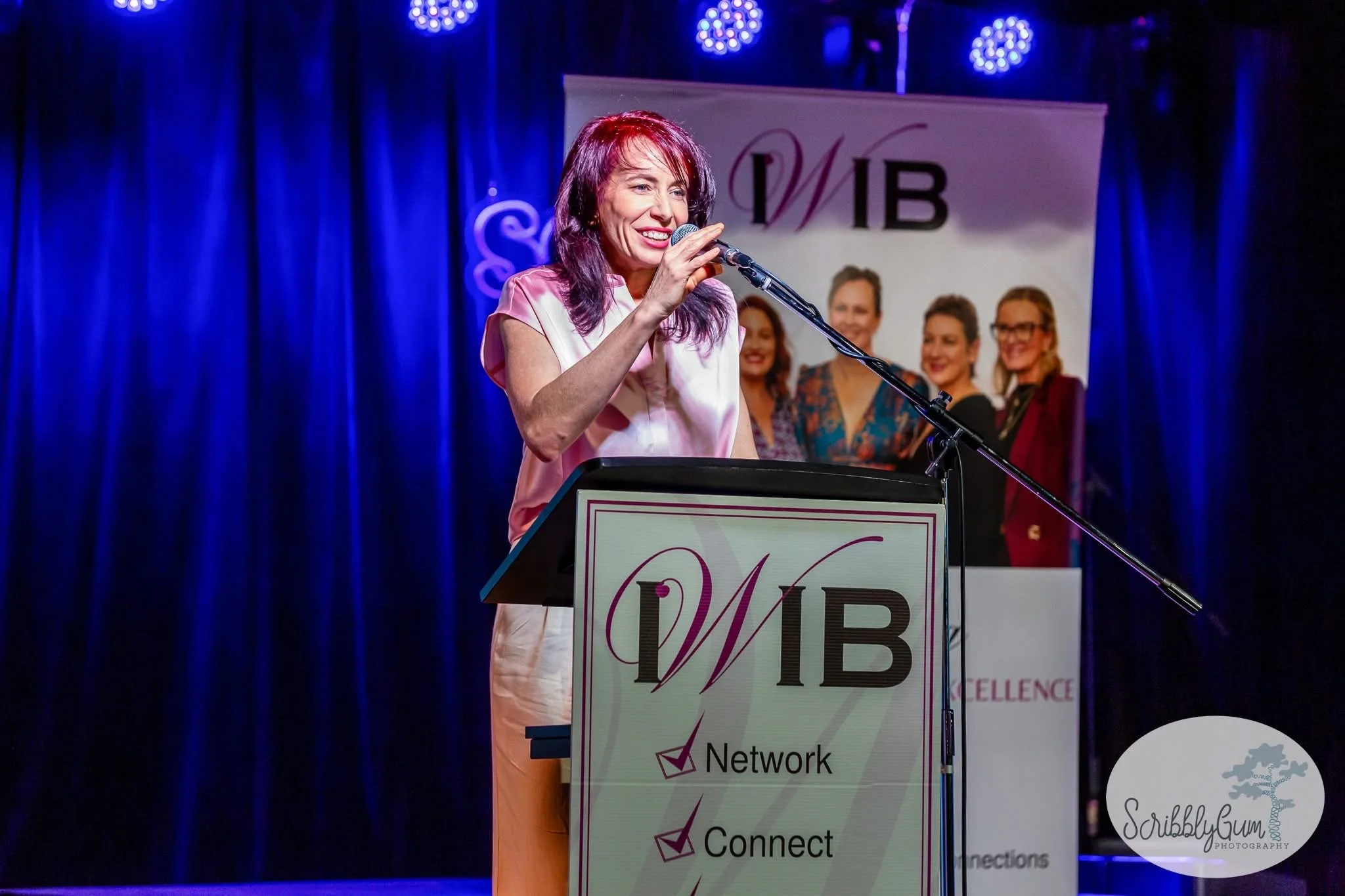 Dr Meghan Dares speaking at the Illawarra Women in Business event in Wollongong