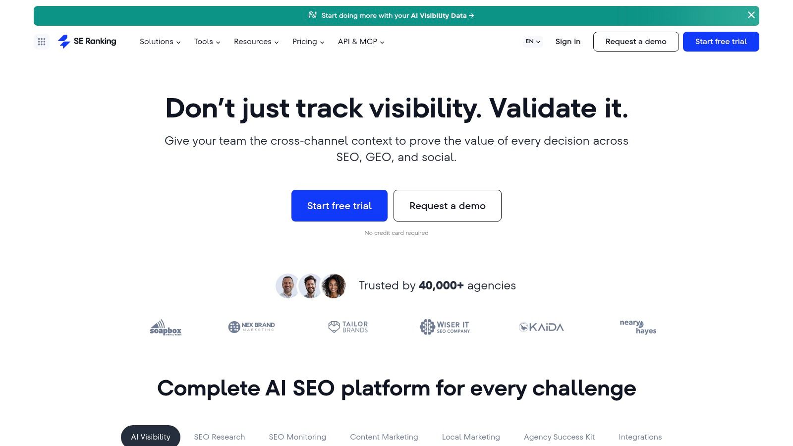 SE Ranking – AI Overviews Tracker