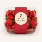 A punnet of Briar Meadow strawberries.